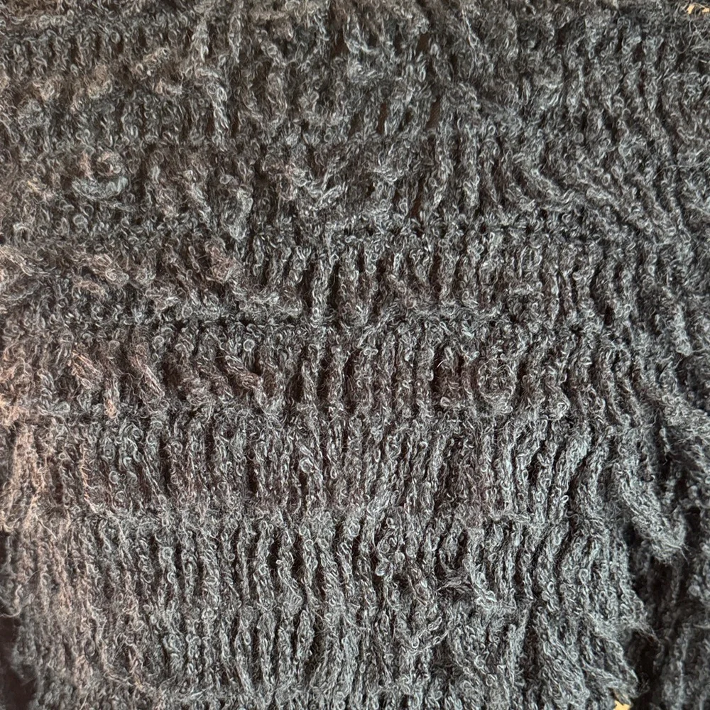 Black Textured Women Sweater - Picture 2 of 6